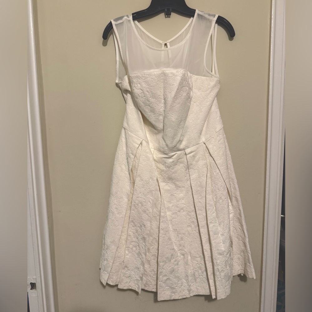 Cream Mini Party Dress from Le Chateau, Size XL (fits L)